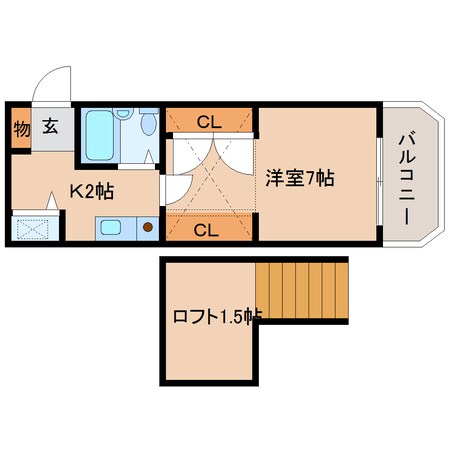 近鉄奈良駅 バス15分  南方町下車：停歩4分 3階の物件間取画像